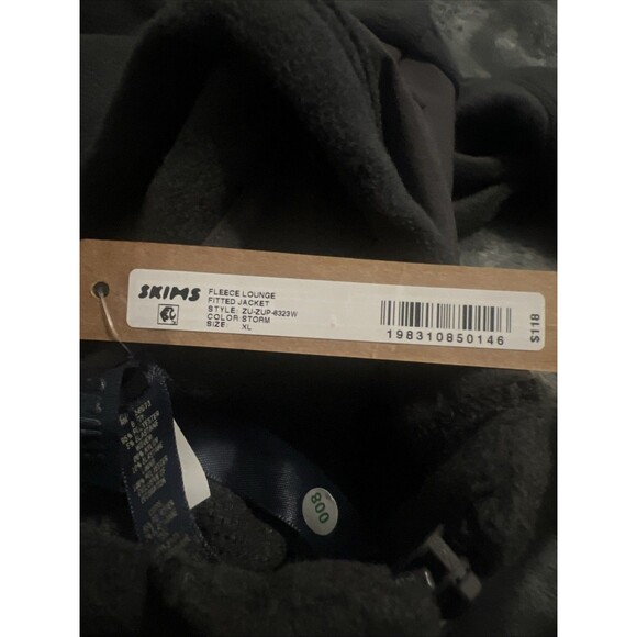 XL Skims Fleece Lounge fitted jacket ZU-ZUP-8323W STORM - Picture 3 of 7